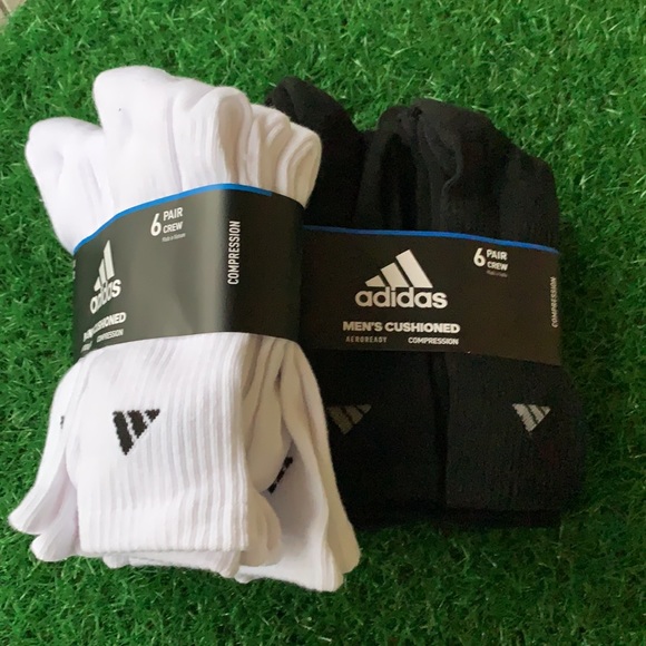 2 packs - 6 pairs sets Adidas  Cushioned Crew - Picture 10 of 10